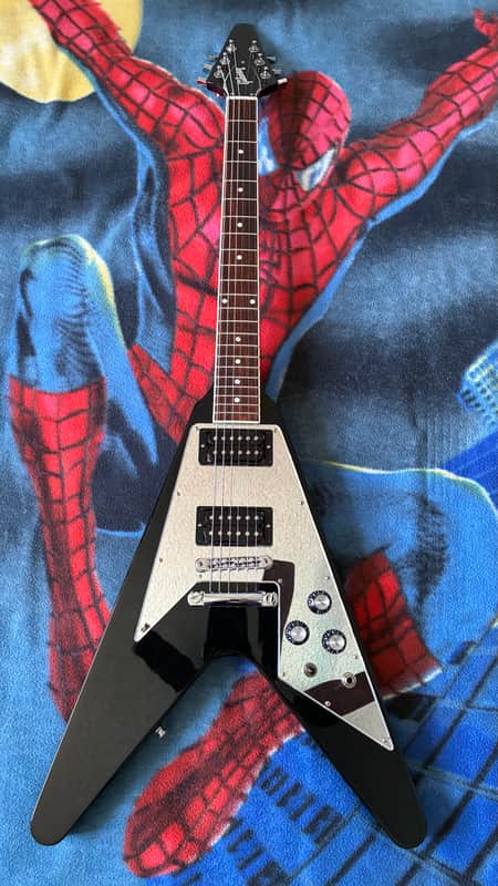 Gibson ‘70s Flying V Mirror 2023 - Gloss Black ‘70s pickups *Read Description* image 1