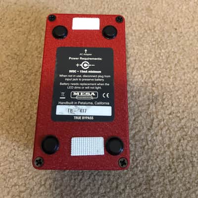 Mesa Boogie Tone Burst Boost Pedal 2010s - Red image 2