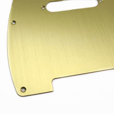 Gold Aluminum Guitar Telecaster Tele Style Pickguard Scratch Plate image 2