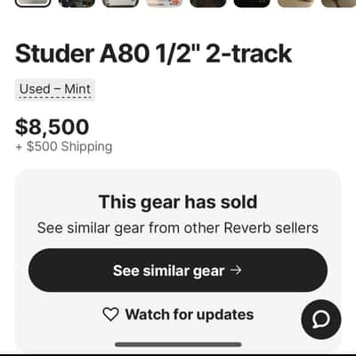 *Rare* Studer A80 MKII 1/2” - 2 Track Mastering Tape Machine image 18