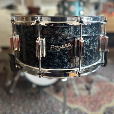 Rogers #37 Dyna-Sonic 6.5x14" Wood Snare Drum with Beavertail Lugs Reissue 2018 - 2020 - Black Diamond Pearl image 3