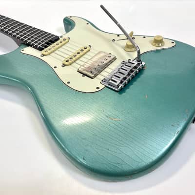 Schecter Nick Johnston Signature Custom Shop 2021 Teal Green Metallic Aged Nitro image 10