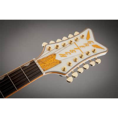 Gretsch G5022CWFE-12 Rancher Falcon Jumbo 12-String Acoustic-Electric Guitar - White image 2