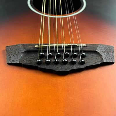 D'Angelico Premier Fulton LS 12-string Acoustic-electric Guitar - Aged Mahogany image 7