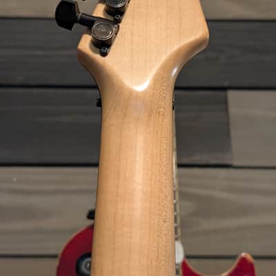 Hamer USA Diablo Electric Guitar Body Neck Project 1992 Pro Pink Paisley Metallic Refin image 13