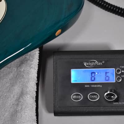 1998 Fender American Deluxe Stratocaster Transparent Teal w/HSC image 21