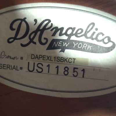D'Angelico Premier Excel EXL-1 2011 - gloss black image 7