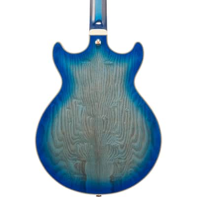Ibanez AM93QA AM Artcore Expressionist Electric Guitar - Jet Blue Burst image 9