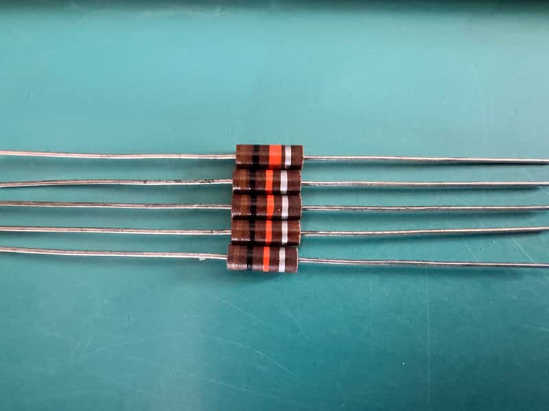 NOS 5x 10K 0.5W 1/2W 10% CARBON COMPOSITE COMP RESISTORS FOR TUBE AMP HIFI AMPLIFIER image 1