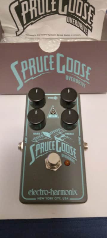 Electro-Harmonix Spruce Goose Overdrive Guitar Effect Pedal post 2020 - Gray image 1