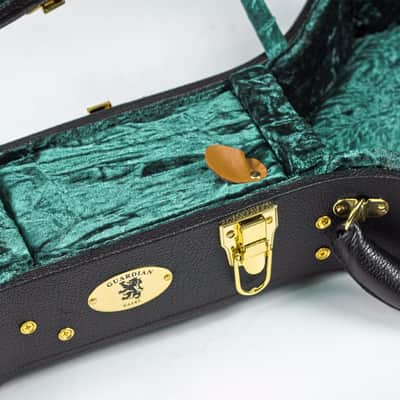 Guardian CG-044-OO Deluxe Vintage Hardshell OO-Style Guitar Case, Black image 7