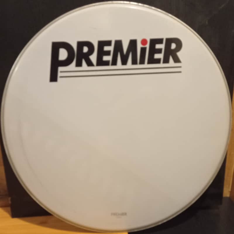 Premier RARE TS Bass drum head 26" 80s-90s  - Smooth white 🤍 image 1