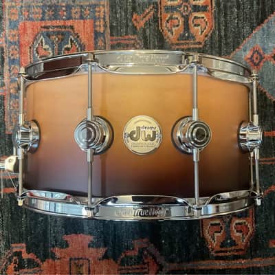 Mint DW Collectors Series Natural Tobacco W/Chrome 6.5x14” Maple Shell image 1