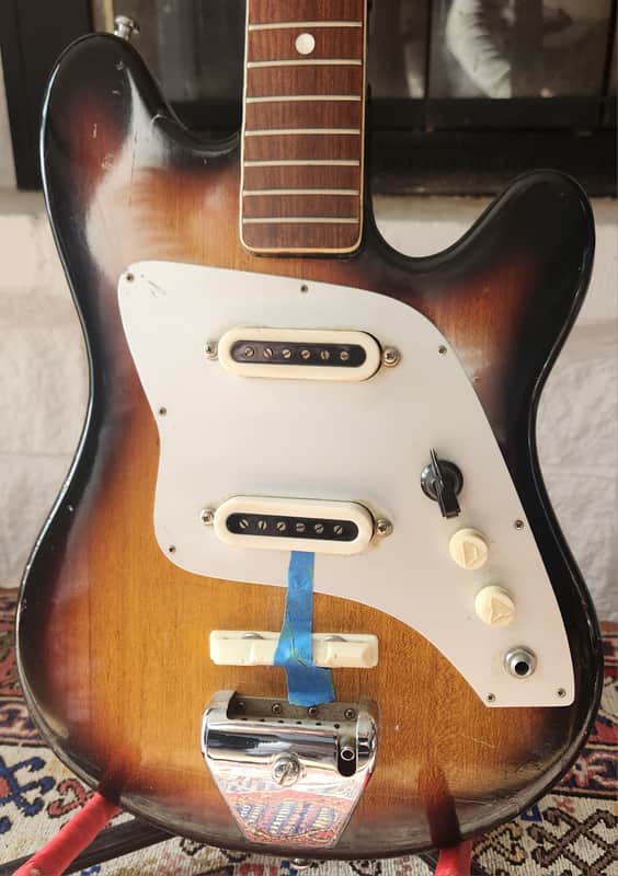 RARE! Kent Polaris II Sunburst w Trem System 1965 Japan - Very Good