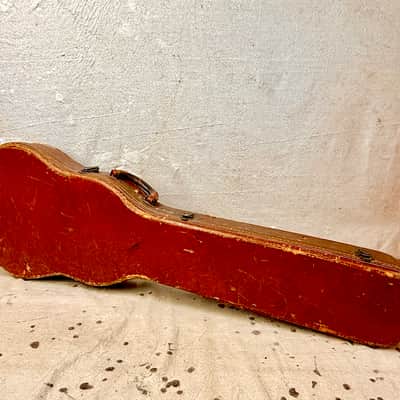 1950's Gibson Les Paul Guitar Case Brown-Pink Lifton 4 Latch Flat Top ~1952-1954 image 3