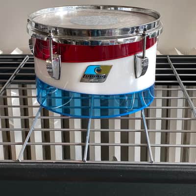 Ludwig Vistalite Octaplus 1976 Pattern D Red, White, and Blue image 18