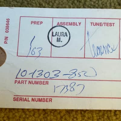 Fender Telecaster Hang Tag 1992 image 3