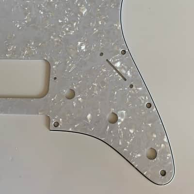 New 4 Ply White Pearl Fits Fender Double Fat HH Stratocaster Humbucker Guitar Pickguard image 7