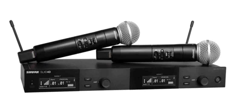 Shure SLXD24D/SM58-H55 Dual Wireless System with 2 SLXD2/58 Handheld Transmitters - H55 (514-558 MHz) image 1