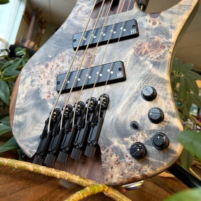 Ibanez EHB1505MS-BIF Bass Workshop 2022 - Black Ice Flat image 5