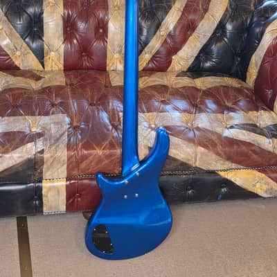 ESP Custom Shop Horizon Bass "The Smurf" Precision Jazz PJ Bass Guitar image 3