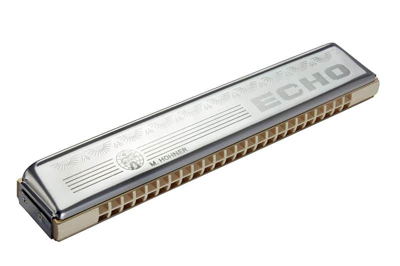 Hohner Echo 48 Tremolo Harmonica - Key of C, Stainless steel (2509-C) image 1