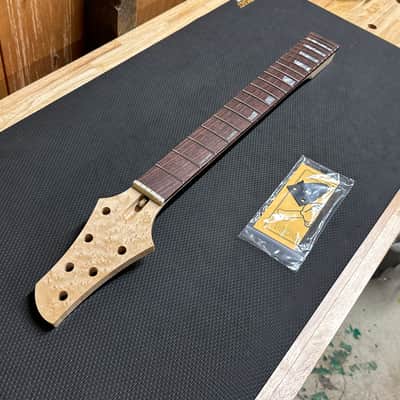 Warmoth Meadowhawk (Fits Stratocaster) Neck - Birdseye Maple + Rosewood, Stainless Jumbo frets, 25.5" Scale, 42mm Nut image 7