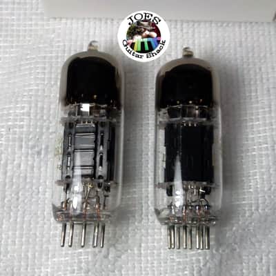 1960's National 12AT7 6201 ECC81 Triple Mica Long Black Ribbed Plate "Super Strong Match Pair Tubes" 7000+ of 5500 = 120% The Best Sounding 12AT7 & Extremely Rare For Guitar Bass & Hi Fi Amps! #58 image 4