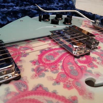 FS/T '99 Rickenbacker Rose Morris Model 1997 Custom Blue Boy Paisley image 5