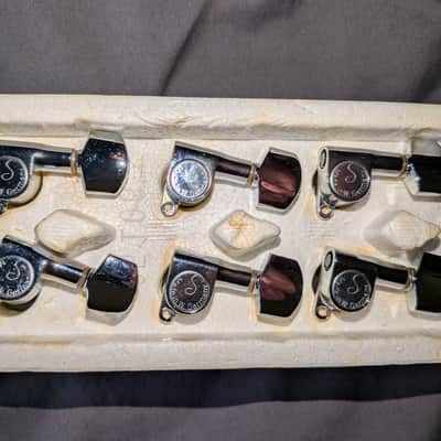 Schaller M6 six in line tuners 1990's - Chrome image 1