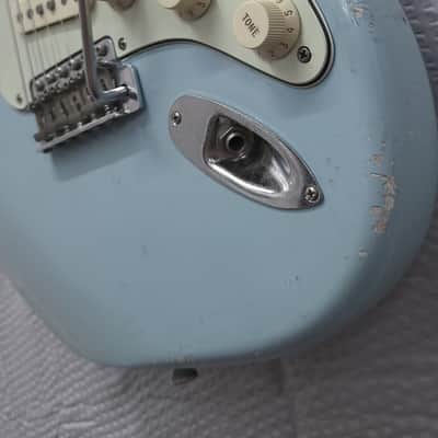 Custom Fender Stratocaster "Nowherecaster" MJT Sonic Blue Relic image 8
