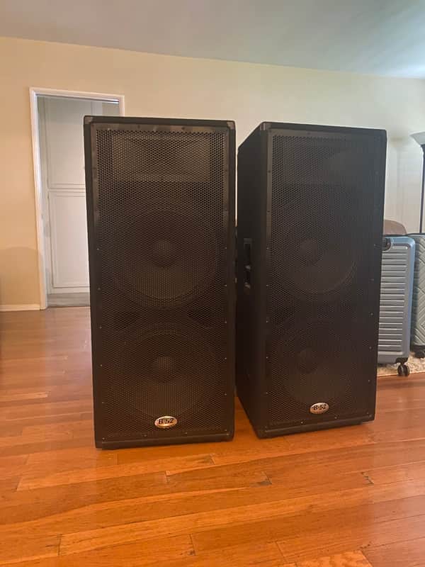 PAIR B52 MX-1515 - Dual 15” Speaker Subwoofer 600 Watts | Reverb