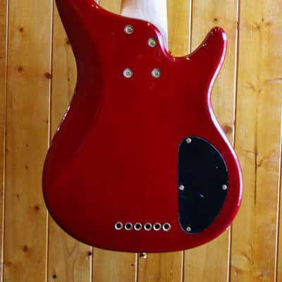 AIO Wolf KTB-6 6 String *Left-Handed *Fretless Bass - Red Burst image 13