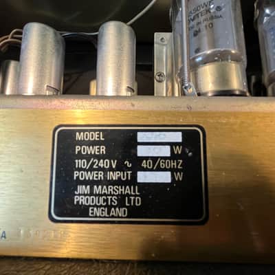 Marshall JCM 800 Lead Series Model 2210 100-Watt Master Volume Head with Reverb 1980s - Black image 11