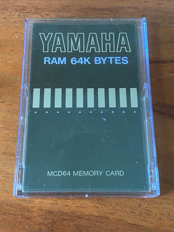 Yamaha MCD64 RAM Card 64KB for SY55, SY77,SY99 TG55,TG77, RY33