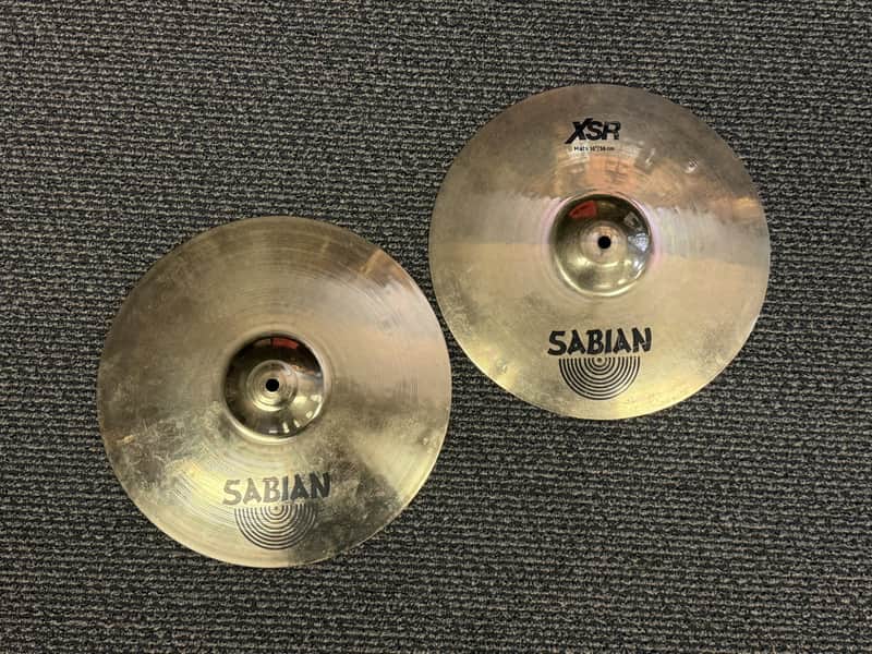 Used Sabian XSR 14" Hi Hat Cymbals image 1
