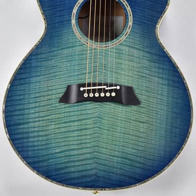 Takamine LTD 2016 Decoy Limited Edition Acoustic Guitar in Green Blue Burst! image 2