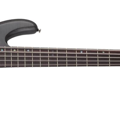 Schecter Stiletto Studio-5 bass in See-Thru Black Satin image 1