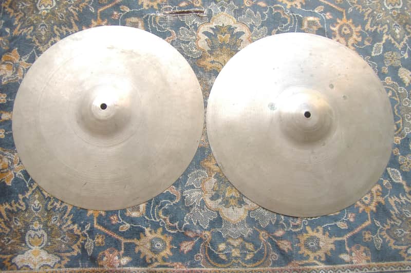 VINTAGE SUPER PAPERTHIN ZYN 14" Hi Hats! 492 & 597 Grams COMPLEX TONE image 1