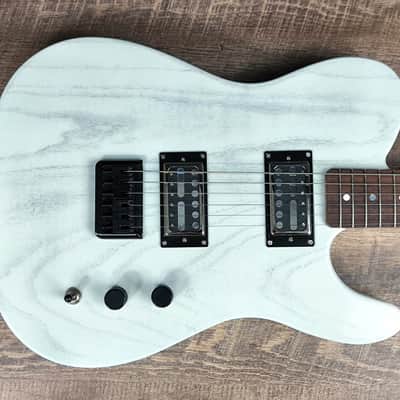 MyDream Partcaster Custom Built - White Swamp Ash Novel Foil Lollar image 2