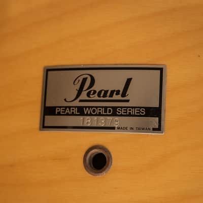 Pearl World Series Natural Satin Drum Set 14x20 8x12 and 14x14 image 13
