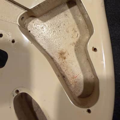 Vintage 1983 Squier Stratocaster Japan White - SQ Series 70s MIJ Body Routed for Kahler 2300 image 4