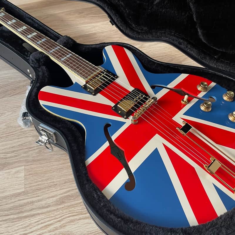 Epiphone Sheraton II TPP Noel Gallagher “Union Jack” Sheraton …