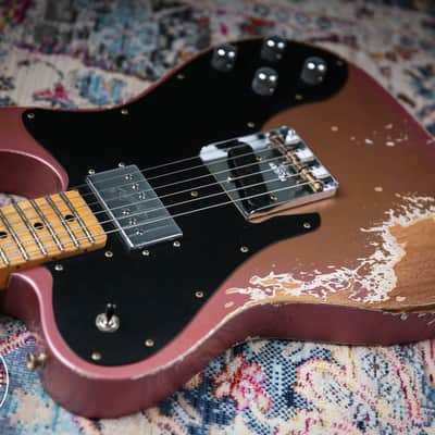 2025 Fender Custom Shop Ltd Tele Custom Heavy Relic Aged Twilight Sky image 13