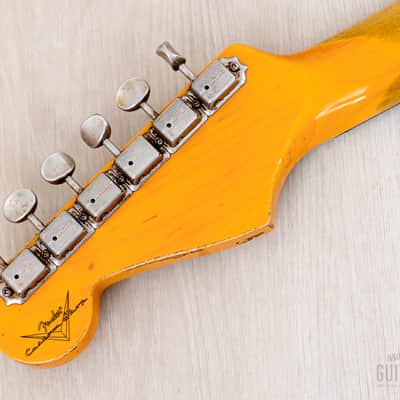Fender Custom Shop 1961 Stratocaster Heavy Relic Aged Olympic White image 5