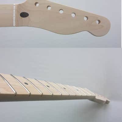 SALE* 1-Piece /Telecaster 21 JUMBO Frets/RAW Unfinished /Jumbo Frets/ Guitar Neck- Fits Fender/Warmoth TELE image 9