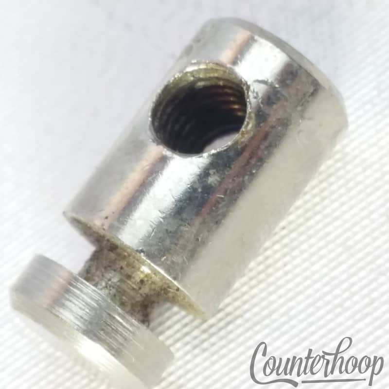 Nickel Muffler Tensioner Rod Nut Cylindrical+Ring-DivetThreaded Vintage USA image 1