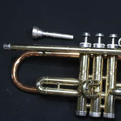 A Beautiful Conn Director Shooting Stars Tri-Color Bb Trumpet in it's Original Case   # 22 T image 5
