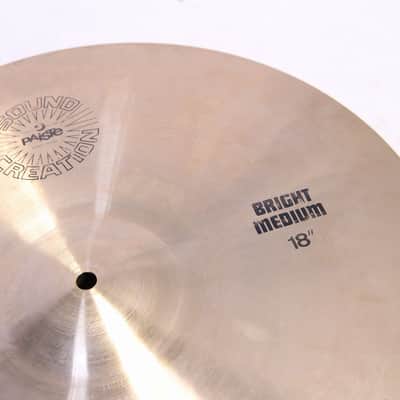 PAISTE Sound Creation Bright Medium Crash 18-inch 1886g Paiste Crash Cymbal (08/14) image 2