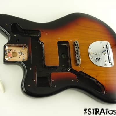 LEFTY Vintage RI Fender Kurt Cobain NOS Jaguar HH Guitar BODY+ HARDWARE Sunburst